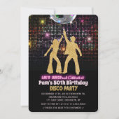 VERJAARDAGSUITNODIGING DISCO FEest - voor elke lee Kaart (Voorkant)