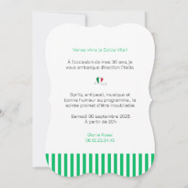 Verjaardagsuitnodiging Dolce Vita Kaart