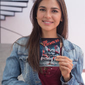 Verjaardagsuitnodiging Dynamische Trap: De Martial Briefkaart