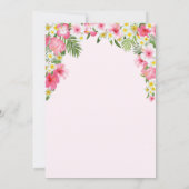 Verjaardagsuitnodiging Eenhoring. Meisje Verjaarda Kaart (Achterkant)