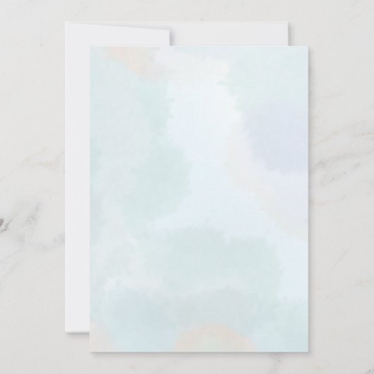 Verjaardagsuitnodiging Eerste Verjaardag Onder de  Kaart (Achterkant)