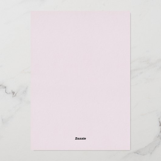 verjaardagsuitnodiging | Elegant & Folie Uitnodiging (Achterkant)