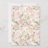 Verjaardagsuitnodiging: Elegante Taart & Ballonnen Kaart (Achterkant)