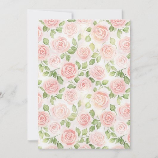 Verjaardagsuitnodiging: Elegante Taart & Ballonnen Kaart (Achterkant)