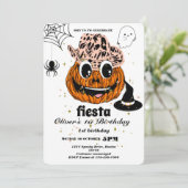 Verjaardagsuitnodiging Fiesta krijtbord Mexicaans Kaart (Staand voorkant)