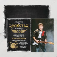 VERJAARDAGSUITNODIGING Foto Rockster voor elke lee