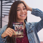 Verjaardagsuitnodiging Gedrag van een rare kip Briefkaart