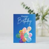 Verjaardagsuitnodiging Happy Birthday Kaart (Staand voorkant)