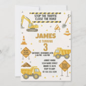 Verjaardagsuitnodiging in aanbouw kaart (Voorkant)