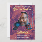 Verjaardagsuitnodiging  Intital Design Kaart (Voorkant)