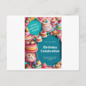 VERJAARDAGSUITNODIGING KAART (Voorkant)