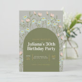 Verjaardagsuitnodiging Kaart (Staand voorkant)