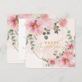 Verjaardagsuitnodiging Kaart (Voorkant / Achterkant)