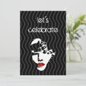 verjaardagsuitnodiging kaart (Staand voorkant)