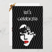 verjaardagsuitnodiging kaart (Voorkant / Achterkant)