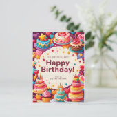 VERJAARDAGSUITNODIGING KAART (Staand voorkant)