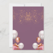 Verjaardagsuitnodiging Kaart (Achterkant)