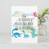 Verjaardagsuitnodiging kaart (Staand voorkant)