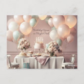 VERJAARDAGSUITNODIGING KAART (Achterkant)