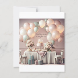 VERJAARDAGSUITNODIGING KAART