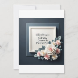 VERJAARDAGSUITNODIGING KAART