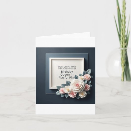 VERJAARDAGSUITNODIGING KAART (Voorkant)