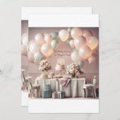 VERJAARDAGSUITNODIGING KAART (Voorkant / Achterkant)