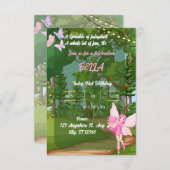 verjaardagsuitnodiging kaart (Voorkant / Achterkant)