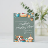 VERJAARDAGSUITNODIGING KAART (Staand voorkant)