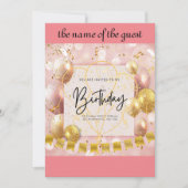 verjaardagsuitnodiging kaart (Voorkant)