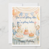 Verjaardagsuitnodiging Kaart (Voorkant)