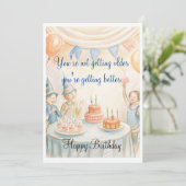 Verjaardagsuitnodiging Kaart (Staand voorkant)