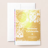 VERJAARDAGSUITNODIGING KAART (Met envelop)