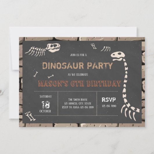 verjaardagsuitnodiging kaart (Voorkant)