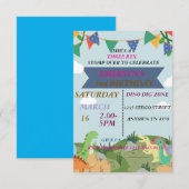 VERJAARDAGSUITNODIGING KAARTEN (Voorkant / Achterkant)