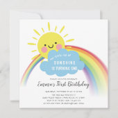 Verjaardagsuitnodiging Kleine Straal Zonneschijn Kaart (Voorkant)