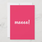 Verjaardagsuitnodiging La Vaca Lola Kaart (Achterkant)