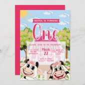 Verjaardagsuitnodiging La Vaca Lola Kaart (Voorkant / Achterkant)