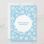 Verjaardagsuitnodiging Lente Bloemen  Kaart (Achterkant)