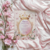 Verjaardagsuitnodiging Little Princess Kind Kaart