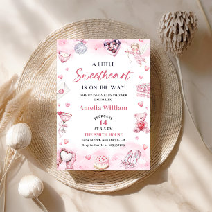 Verjaardagsuitnodiging Little Sweetheart Valentine Kaart