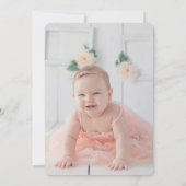 Verjaardagsuitnodiging Little Wildflower Bloem Kaart (Achterkant)