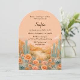 Verjaardagsuitnodiging Met Cielito Lindo-thema Kaart