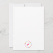 Verjaardagsuitnodiging met cute kikker kaart (Achterkant)