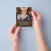 VERJAARDAGSUITNODIGING MET FOTO - Elke leeftijd 40 Flyer (Hand)