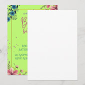 Verjaardagsuitnodiging mijlpaal – 20e tot 50e kaart (Voorkant / Achterkant)