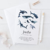 Verjaardagsuitnodiging Oceandieren Kaart