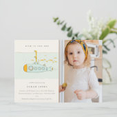 Verjaardagsuitnodiging onderzeeër onder water voor bedankkaart (Staand voorkant)