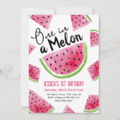 Verjaardagsuitnodiging One in a Melon Kaart (Voorkant)