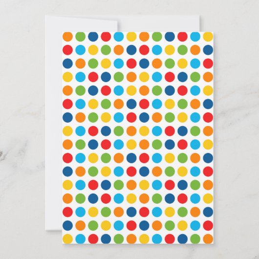 verjaardagsuitnodiging op feestdag in Toyland Kaart (Achterkant)